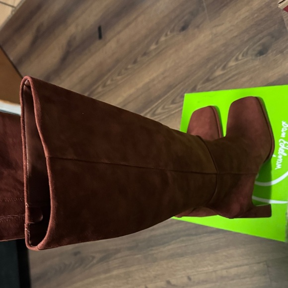 Sam Edelman Rust Suede Heeled Boots - Picture 3 of 3